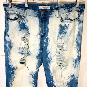 Good Time Jeans USA Super Stretch Denim Tattered